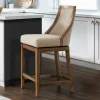 Bar Stools & Counter Height Stools-Kirkland's Home Sandy Beige Swivel Square Counter Stool Tan