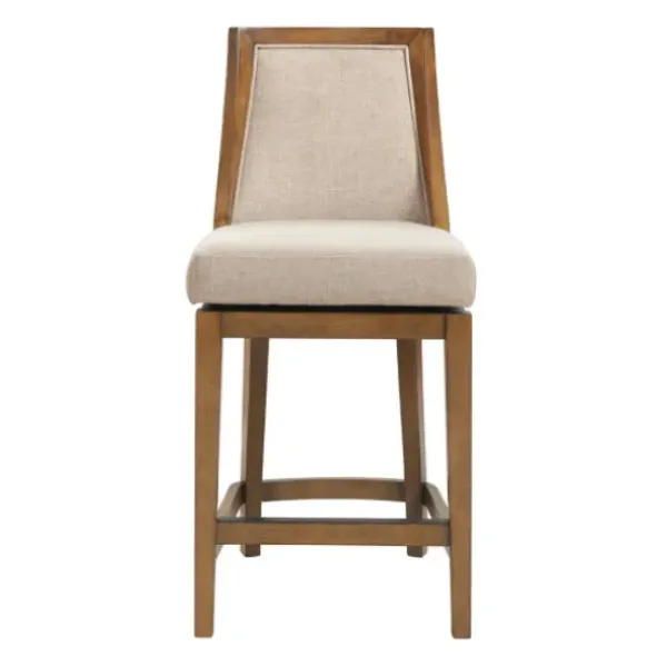 Bar Stools & Counter Height Stools-Kirkland's Home Sandy Beige Swivel Square Counter Stool Tan