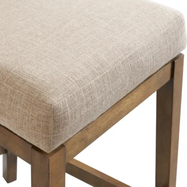 Bar Stools & Counter Height Stools-Kirkland's Home Sandy Beige Swivel Square Counter Stool Tan