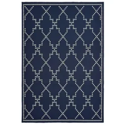 Outdoor Rugs-Kirkland's Home Sandy Diamond Center Indoor/Outdoor Area Rug, 8X10 Tan