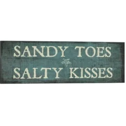 Wall Quotes & Signs-Kirkland's Home Sandy Toes And Salty Kisses Canvas Art Print Blue