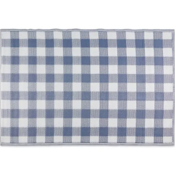Outdoor Rugs-Kirkland's Home Sanford Gray Geometric Shapes Outdoor Rug, 5X8 Gray/White