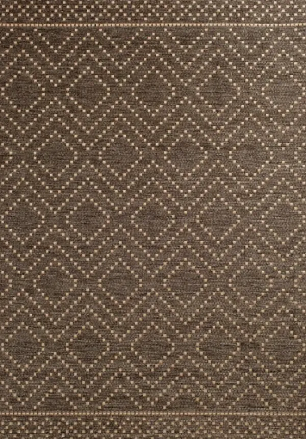 Outdoor Rugs-Kirkland's Home Sanford Light Gray Geometric Outdoor Rug, 8X10 Gray/White
