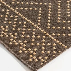 Outdoor Rugs-Kirkland's Home Sanford Light Gray Geometric Outdoor Rug, 8X10 Gray/White