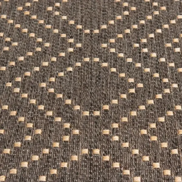 Outdoor Rugs-Kirkland's Home Sanford Light Gray Geometric Outdoor Rug, 8X10 Gray/White