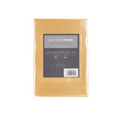 Bed Sheets-Kirkland's Home Satin King 2-Pc. Pillow Case Set Gold