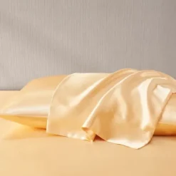 Bed Sheets-Kirkland's Home Satin King 2-Pc. Pillow Case Set Gold