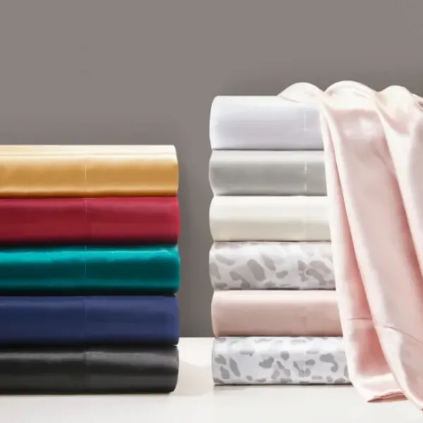 Bed Sheets-Kirkland's Home Satin King 2-Pc. Pillow Case Set Gold