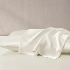 Bed Sheets-Kirkland's Home Satin King 2-Pc. Pillow Case Set Ivory