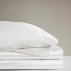 Bed Sheets-Kirkland's Home Satin 6-Pc. California King Sheet Set White