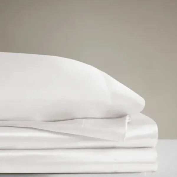 Bed Sheets-Kirkland's Home Satin 6-Pc. King Sheet Set White
