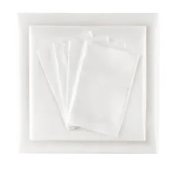 Bed Sheets-Kirkland's Home Satin 6-Pc. Queen Sheet Set White