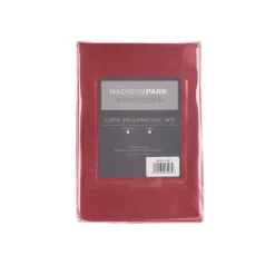 Bed Sheets-Kirkland's Home Satin Standard 2-Pc. Pillow Case Set Red