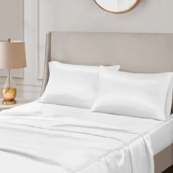 Bed Sheets-Kirkland's Home Satin Standard 2-Pc. Pillow Case Set White