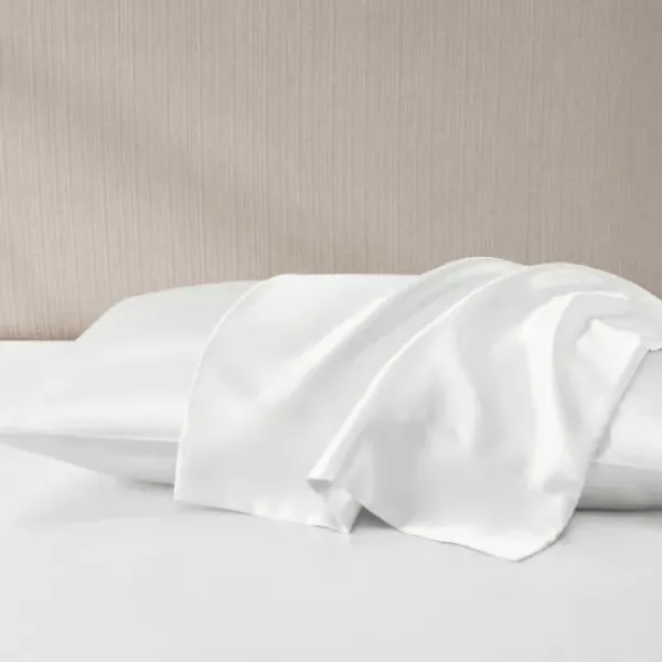 Bed Sheets-Kirkland's Home Satin Standard 2-Pc. Pillow Case Set White
