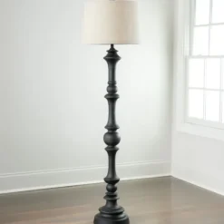 Floor Lamps-Kirkland's Home Savannah Floor Lamp Black
