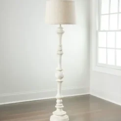 Floor Lamps-Kirkland's Home Savannah Floor Lamp Ivory