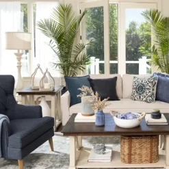 Floor Lamps-Kirkland's Home Savannah Floor Lamp Ivory
