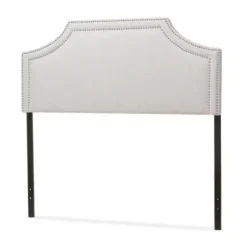 Beds & Headboards-Kirkland's Home Scalloped Corner Queen Headboard Gray