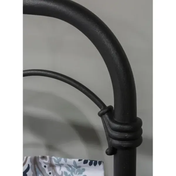 Beds & Headboards-Kirkland's Home Scalloped Metal Josie King Headboard Black