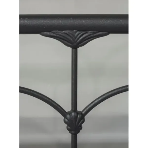 Beds & Headboards-Kirkland's Home Scalloped Metal Josie King Headboard Black