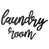 Wall Quotes & Signs-Kirkland's Home Script Laundry Room Sign Black
