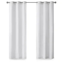 Curtains & Drapes-Kirkland's Home Sea Foam Branches Curtain Panel Set, 96 In. Blue/Ivory