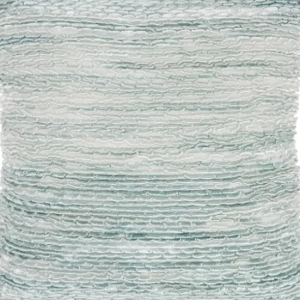 Pillows-Kirkland's Home Seafoam Ribbon Loops Pillow Blue