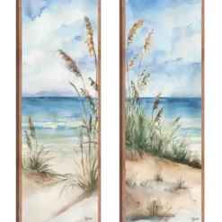 Canvas Art-Kirkland's Home Seaview Panel I & Ii 2-Pc. Canvas Art Print Set Blue