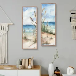 Canvas Art-Kirkland's Home Seaview Panel I & Ii 2-Pc. Canvas Art Print Set Blue