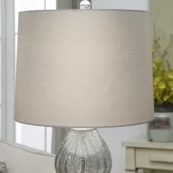 Table Lamps-Kirkland's Home Seeded Hourglass Table Lamp Gray