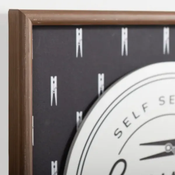 Wall Quotes & Signs-Kirkland's Home Self Service Laundry Wall Plaque Black