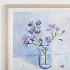 Framed Art-Kirkland's Home September Aster Framed Art Print Blue/Purple