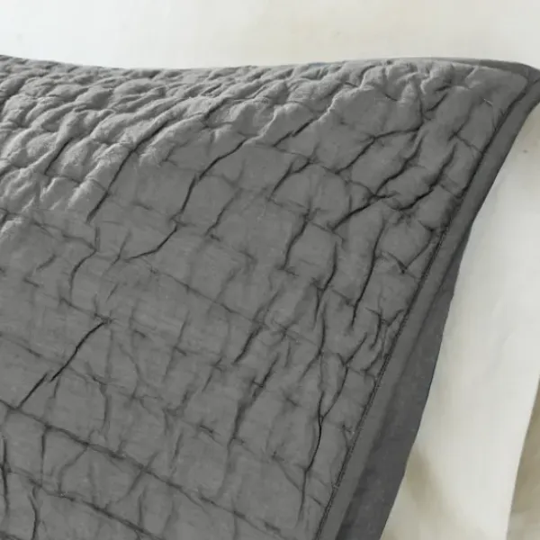 Bedspreads & Coverlets-Kirkland's Home Serene Quilted 3-Pc. King Coverlet Set Gray