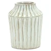Vases-Kirkland's Home Shabby Chic Ivory Floral Pitcher Vase Ivory/Pink/Green