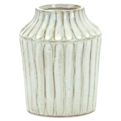 Vases-Kirkland's Home Shabby Chic Ivory Floral Pitcher Vase Ivory/Pink/Green
