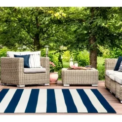 Outdoor Rugs-Kirkland's Home Shaded Palms Captiva Outdoor Area Rug, 7X9 Brown/Tan