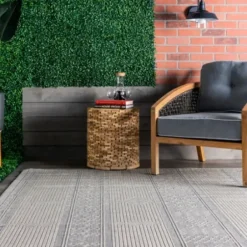 Outdoor Rugs-Kirkland's Home Shading Sisal Outdoor Area Rug, 5X8 Tan