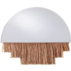 Decorative Mirrors-Kirkland's Home Shaw Fringe Half Circle Wall Mirror