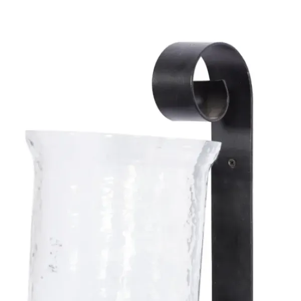 Sconces-Kirkland's Home Shayne Black Iron Scroll Sconce