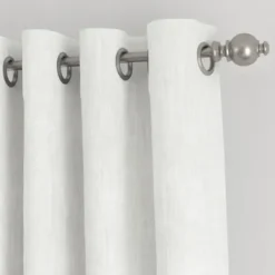 Curtains & Drapes-Kirkland's Home Sheer Blue Botanical Curtain Panel Set, 84 In. White/Blue