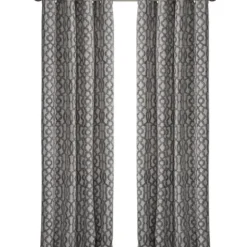 Curtains & Drapes-Kirkland's Home Sheer Botanical Curtain Panel Set, 95 In. White