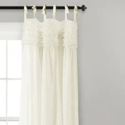 Curtains & Drapes-Kirkland's Home Sheer Dark Linen Curtain Panel, 96 In. Gray