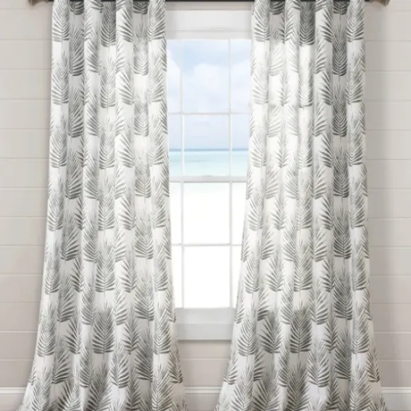 Curtains & Drapes-Kirkland's Home Sheer Textured Curtain Panel Set, 84 In White
