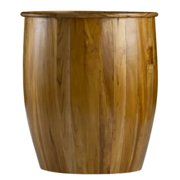 Accent & End Tables-Kirkland's Home Sheesham And Mango Wood Drum Accent Table