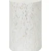 Accent & End Tables-Kirkland's Home Shell Cylinder Frame Accent Table White