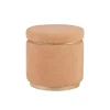 Benches & Ottomans-Kirkland's Home Sherpa Upholstered Storage Ottoman Tan