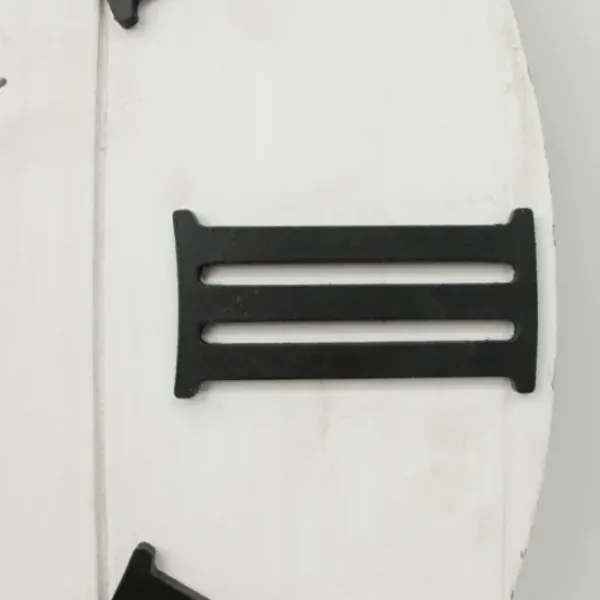 Clocks-Kirkland's Home Shiplap Whitewashed Wooden Wall Clock