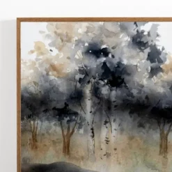 Framed Art-Kirkland's Home Silent Marshland Waters Framed Art Print Blue/Brown