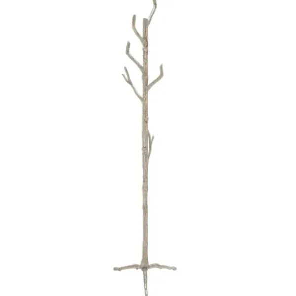 Entryway Furniture-Kirkland's Home Silver Aluminum Tree Branch Coat Rack